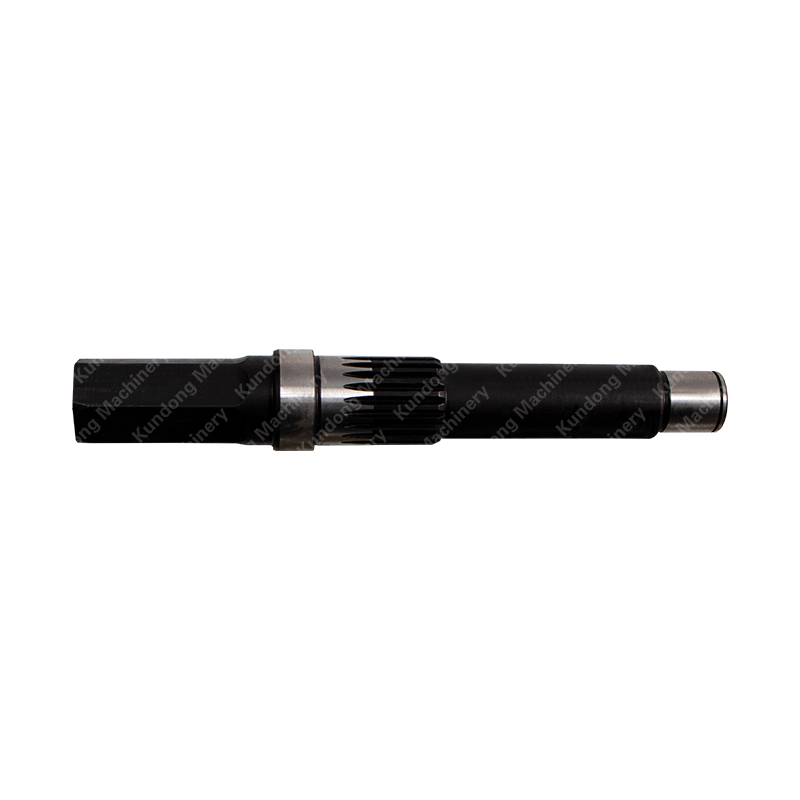 GR80HPRO high-position grain unloading drum gear box output shaft (length 25.5, one end 25*30, one end hexagon)